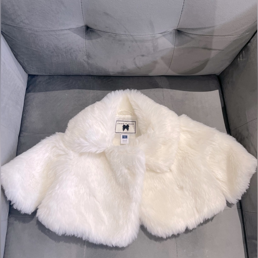 Janie and Jack faux fur jacket